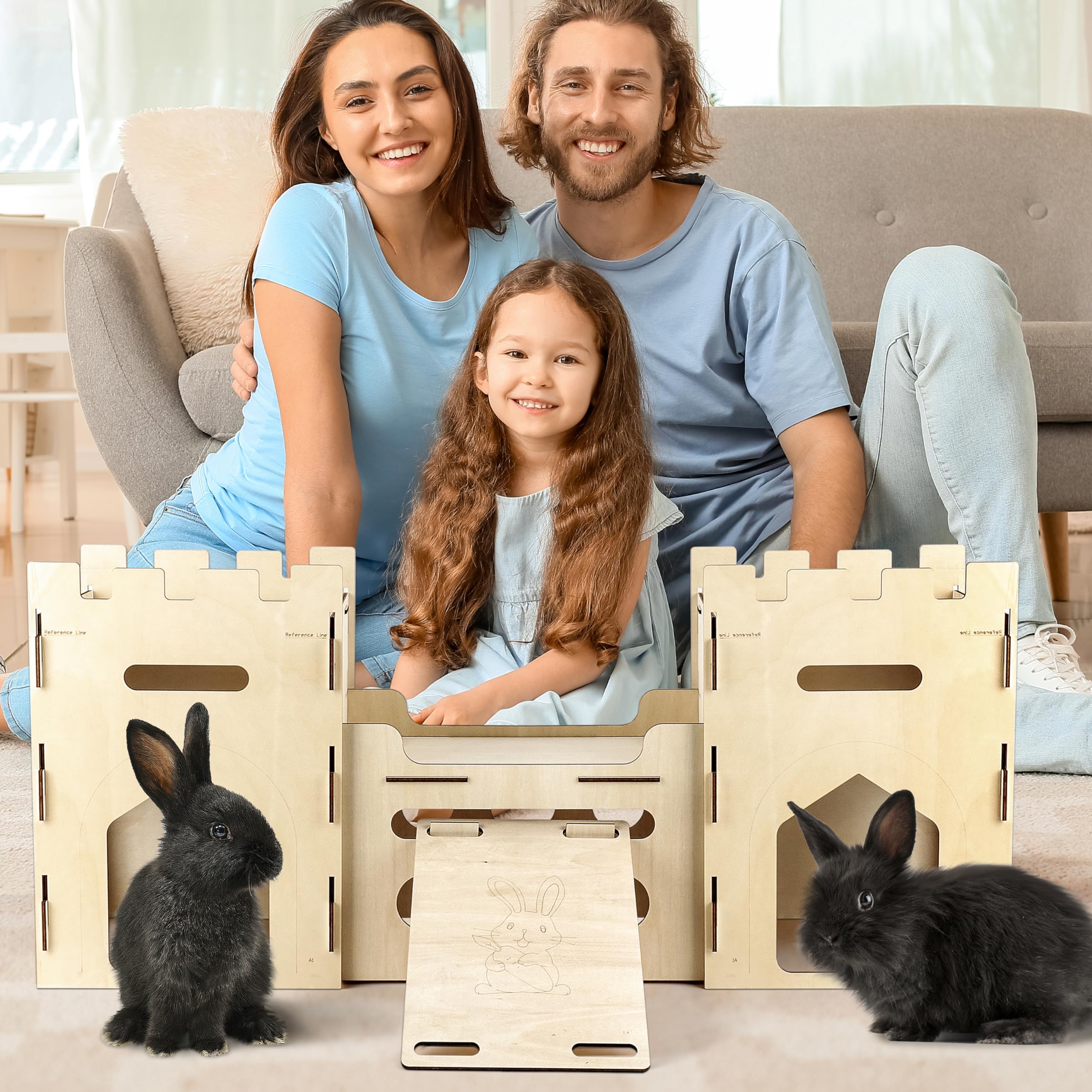 HIIMALEX château installé dans un salon, combine déco et utilité