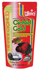 Hikari Cichlid Gold emballage avant montrant le produit et la quantité