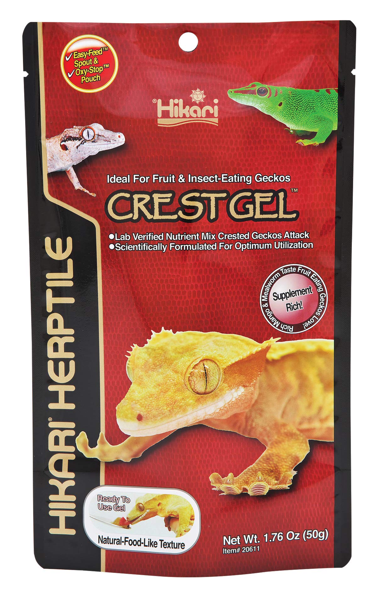 Hikari CrestGel emballage frontal montrant format pratique et informations