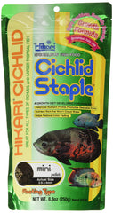 Hikari emballage avant Cichlid Staple montrant un conditionnement pratique et informatif
