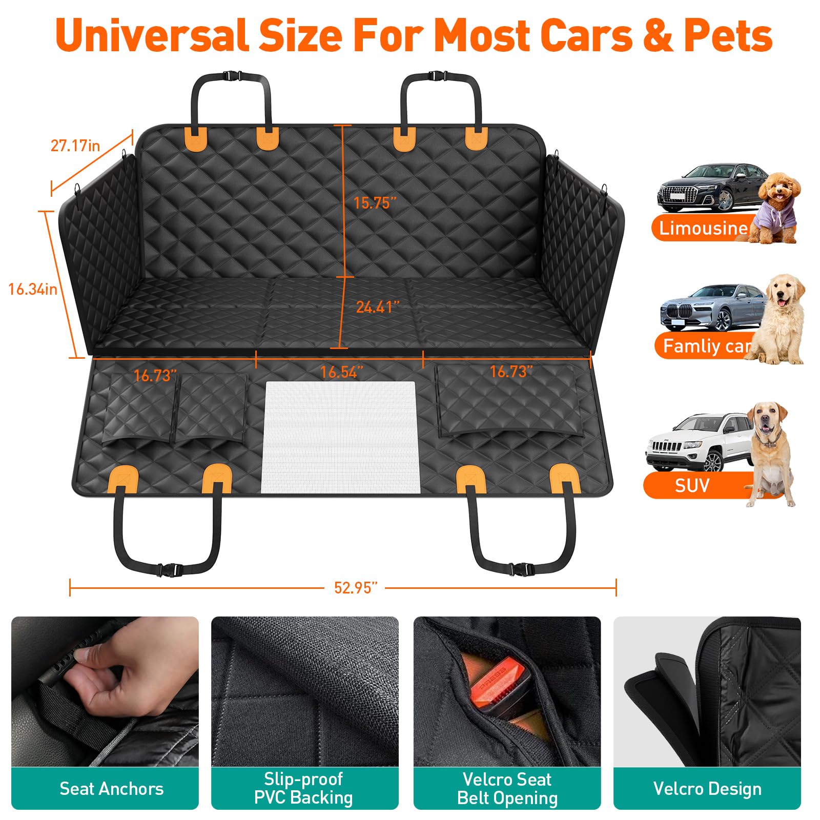 HikeSeptPals comparaison échelle montrant taille du chien et ajustement