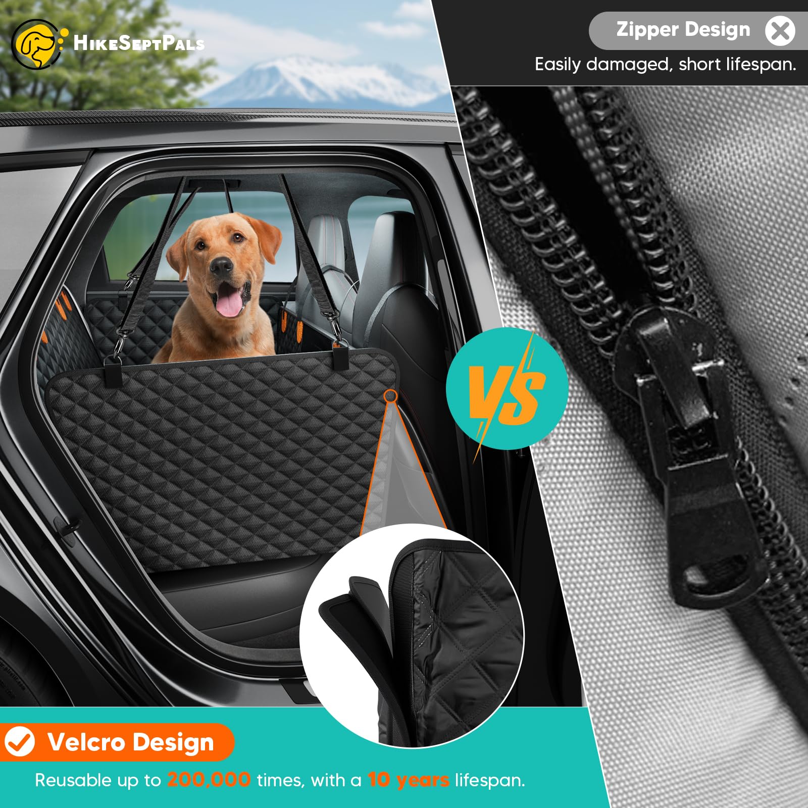 HikeSeptPals fenêtre en maille favorisant circulation d'air et contact