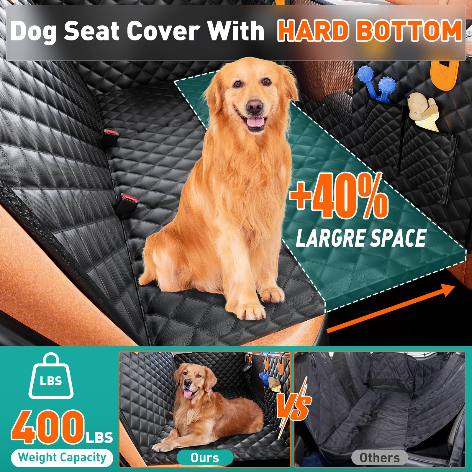 HikeSeptPals gros plan tissu 600D résistant aux griffes et liquide