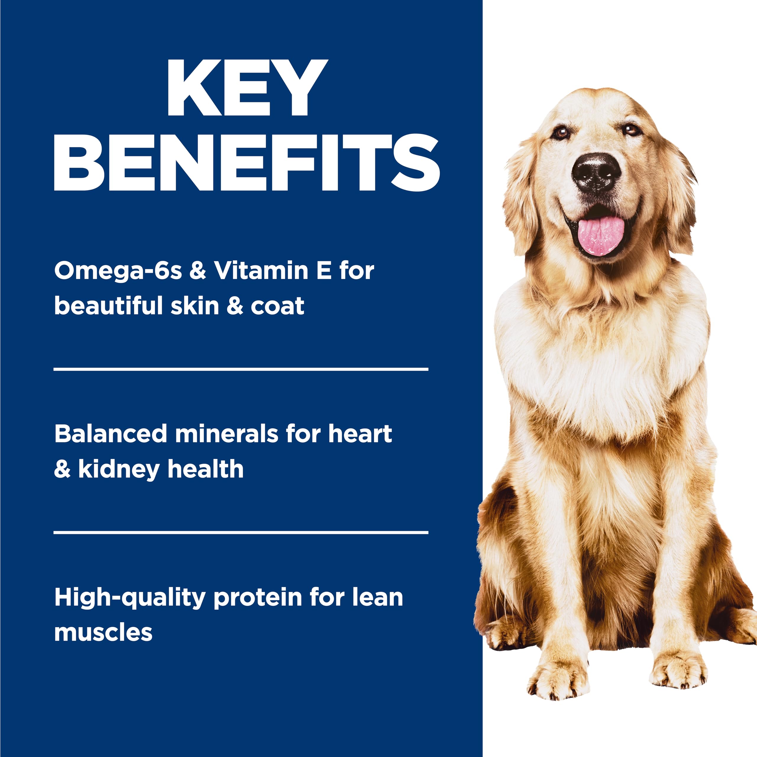 Hill's emballage ouvert montrant informations nutritionnelles et ingrédients-clés