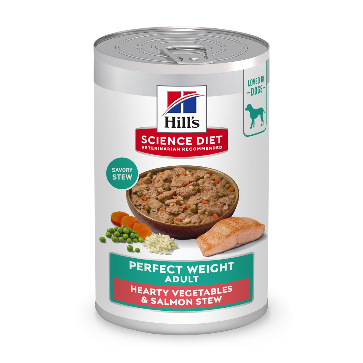 Hill's Science Diet face avant de la boîte montrant la recette et bénéfices