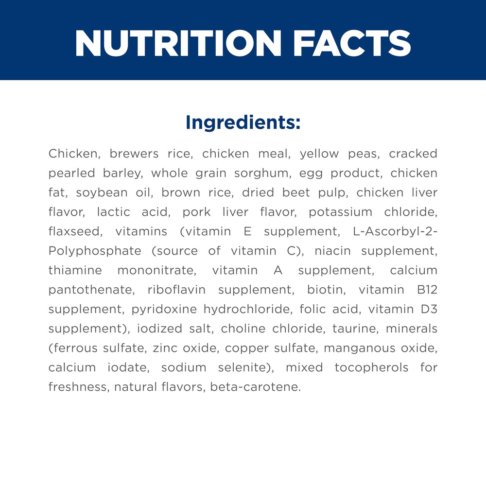 Hill's Science Diet ingrédients naturels et poulet pour meilleure appétence