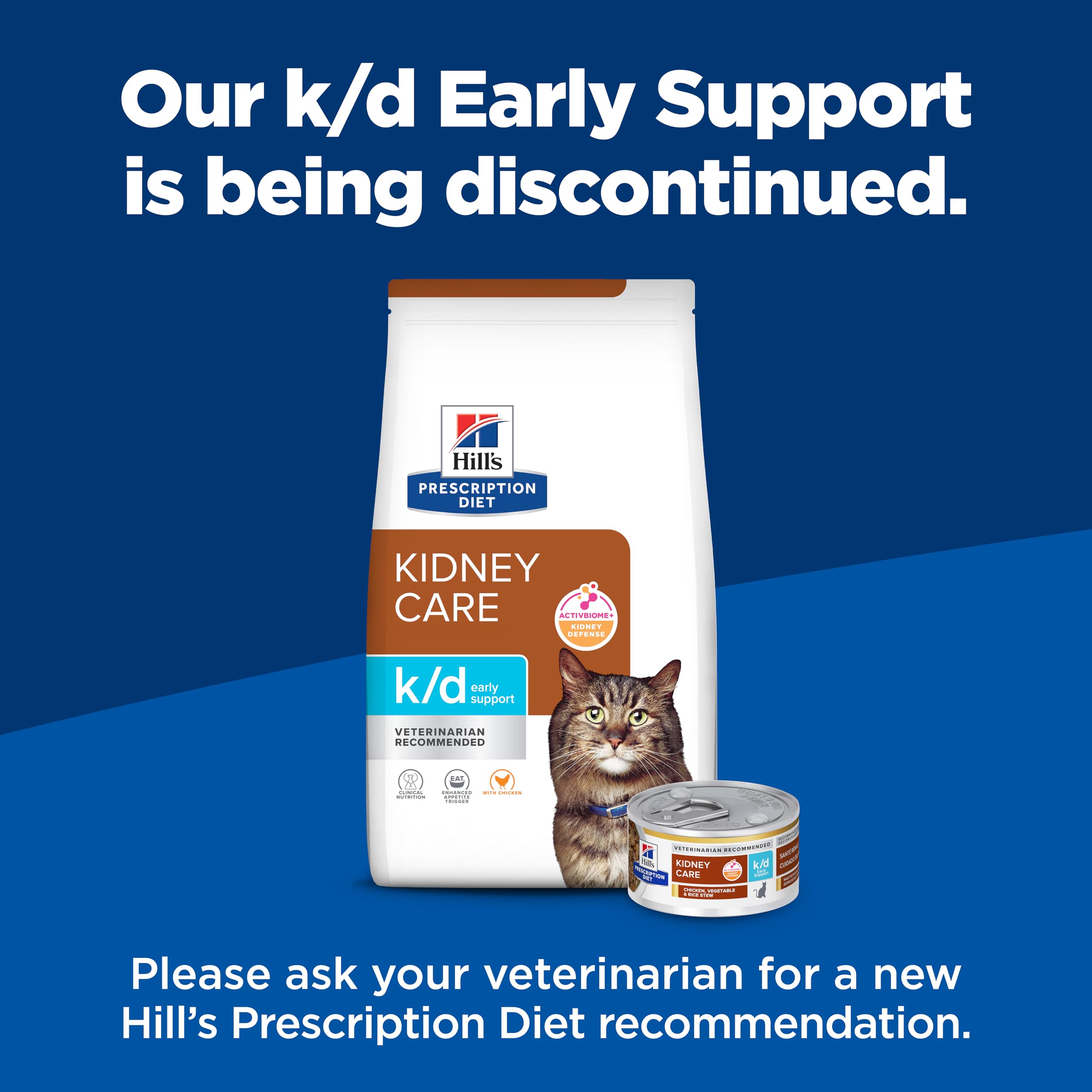 Hill's PRESCRIPTION DIET gros plan des croquettes k/d Early Support pour appétence et texture