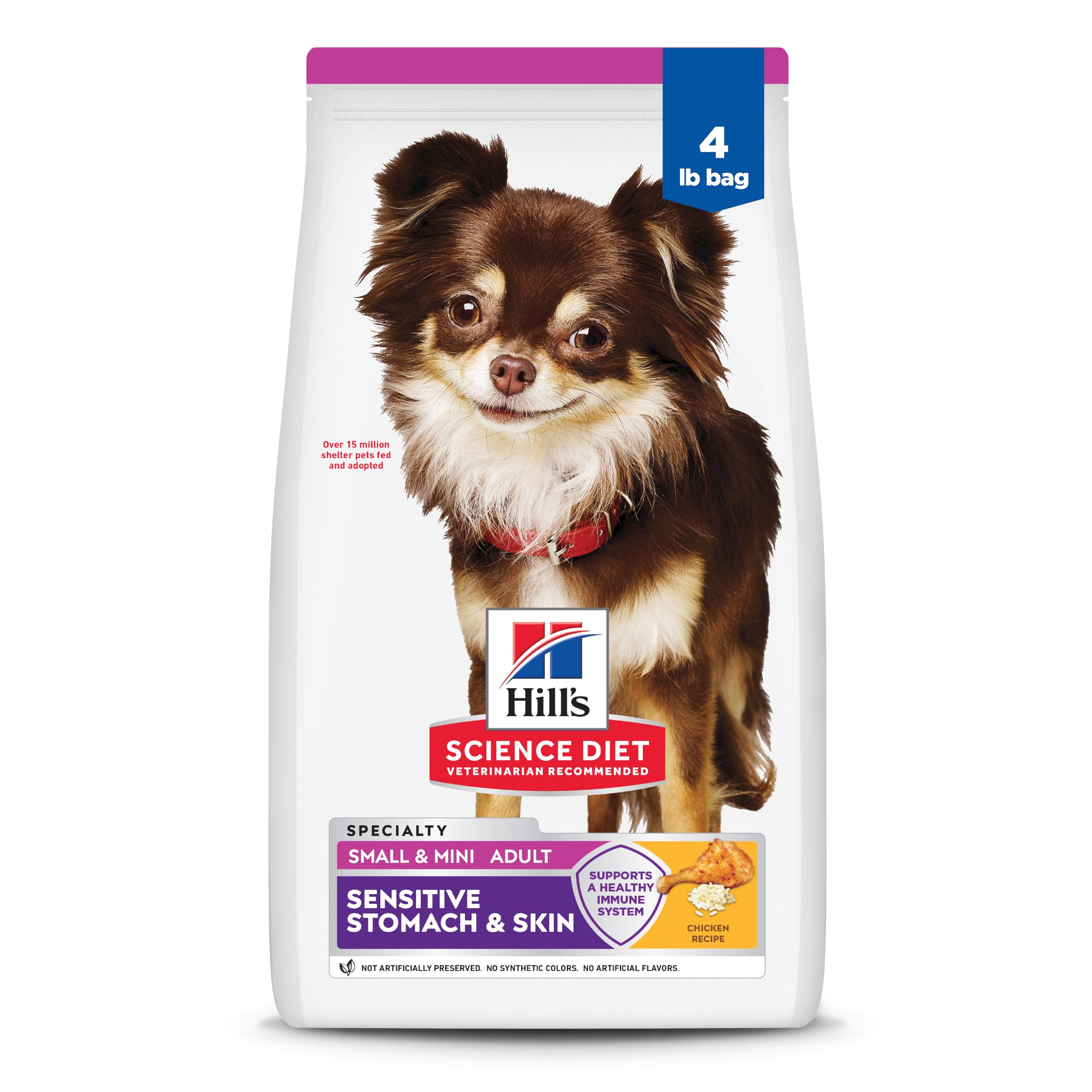 Hill's Science Diet face avant du sac montrant la formule sensible