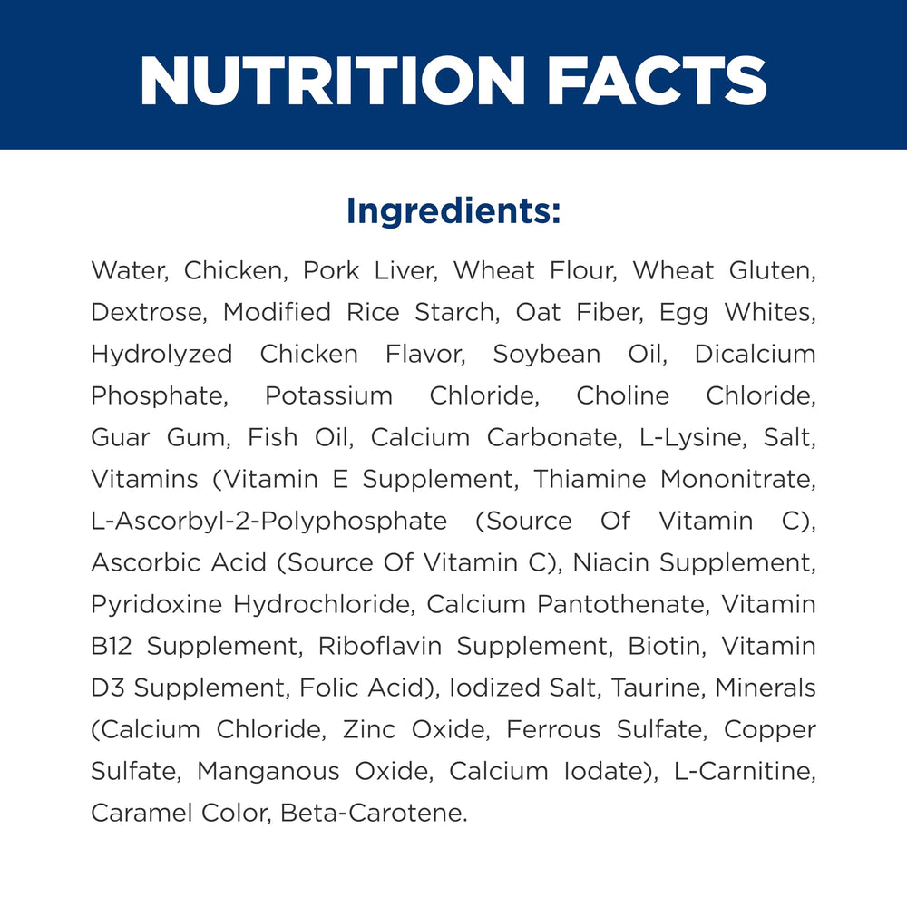 Hill's Science Diet étiquette nutritionnelle détaillée pour la transparence ingrédients