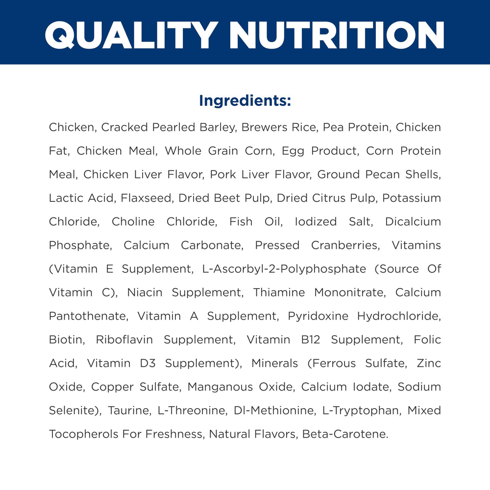HILL'S PRESCRIPTION DIET vétérinaire recommandant la formule pour soutien digestif
