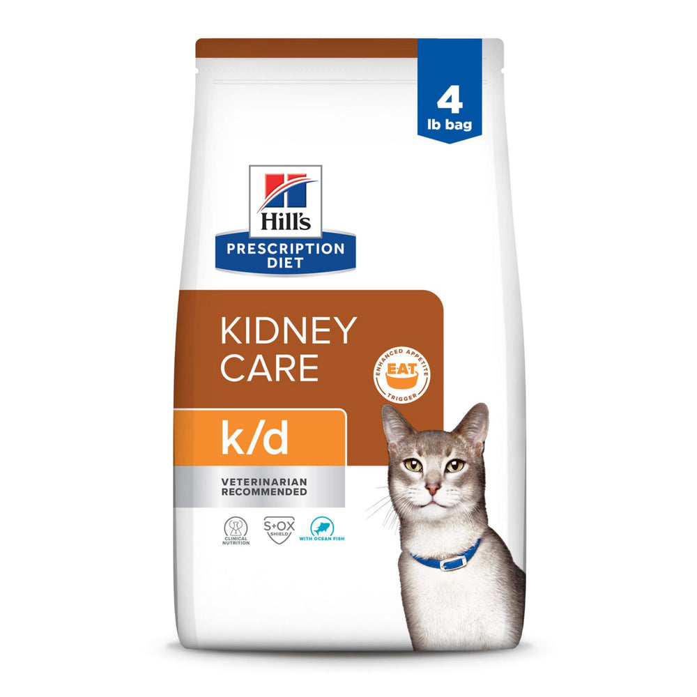 Hill's PRESCRIPTION DIET emballage avant montrant formulation rénale