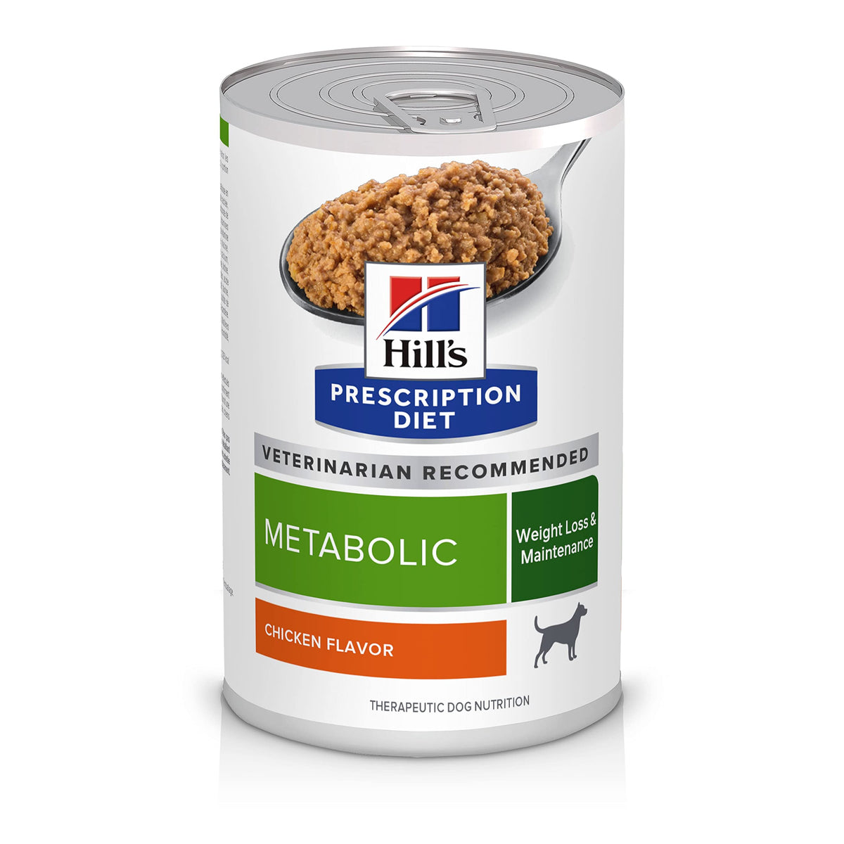 Hill's Prescription Diet face de la boîte montrant l'étiquette et bénéfice perte de poids