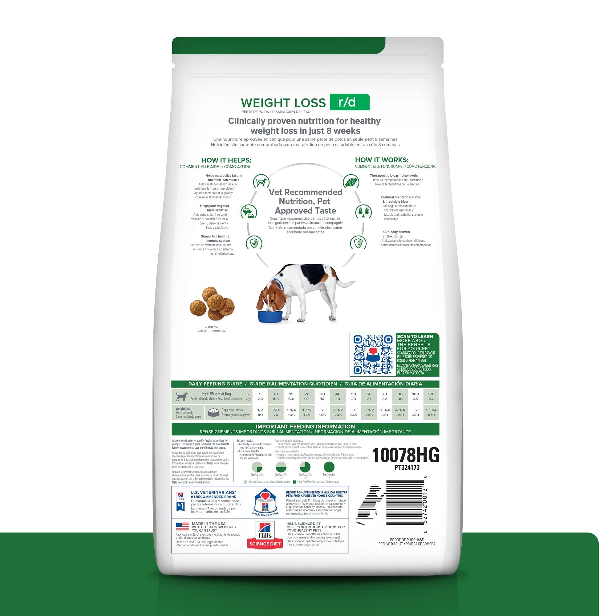 HILL'S PRESCRIPTION DIET gros plan des croquettes, appétence et formulation adaptée
