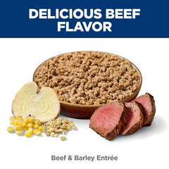 Hill's Science Diet zoom sur morceaux de bœuf et qualité protéique visible