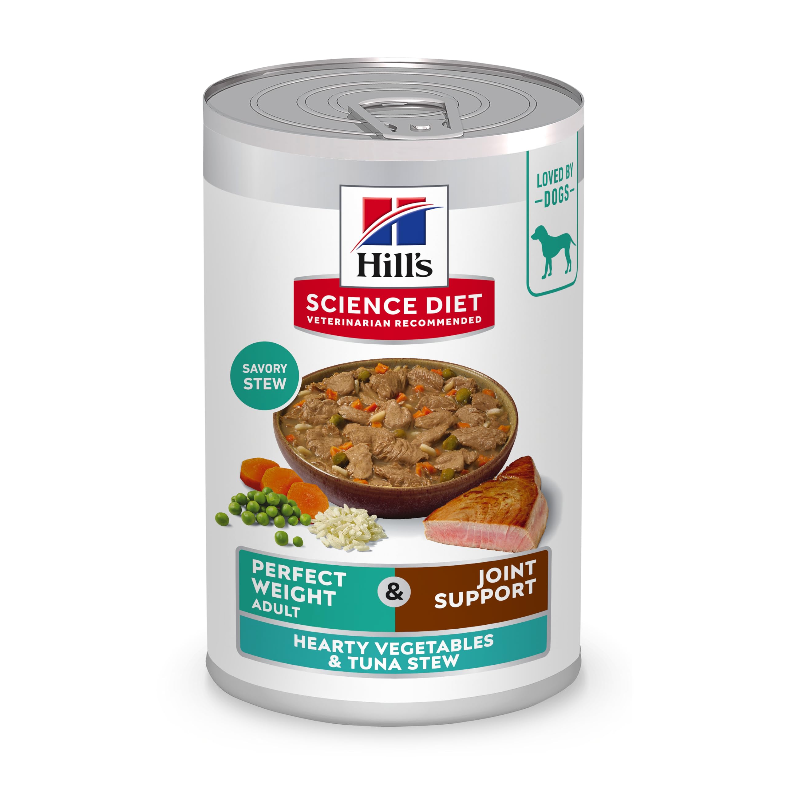 Hill's Science Diet boîte devant montrant la recette pour contrôle du poids