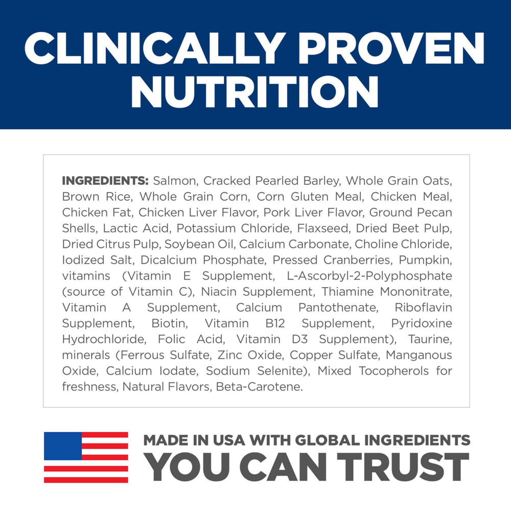 Hill's Science Diet bol servi mettant en avant appétence et selles régulières
