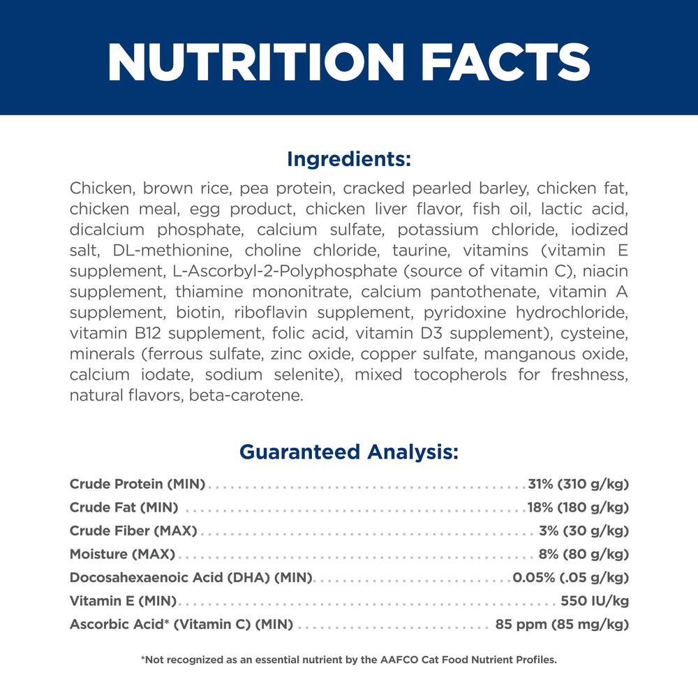 Hill's Science Diet chaton qui mange pour soutien croissance active