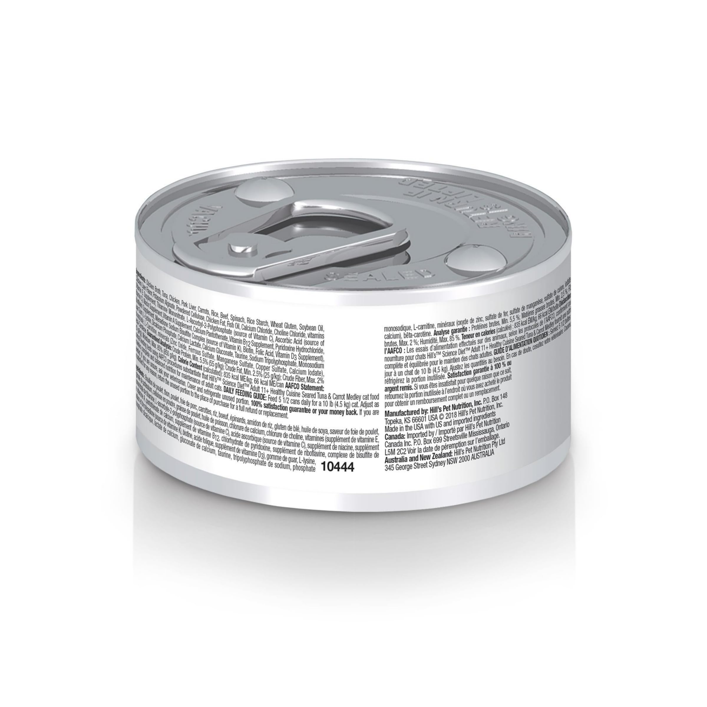 Hill's Science Diet contenu sur cuillère montrant texture onctueuse et appétence