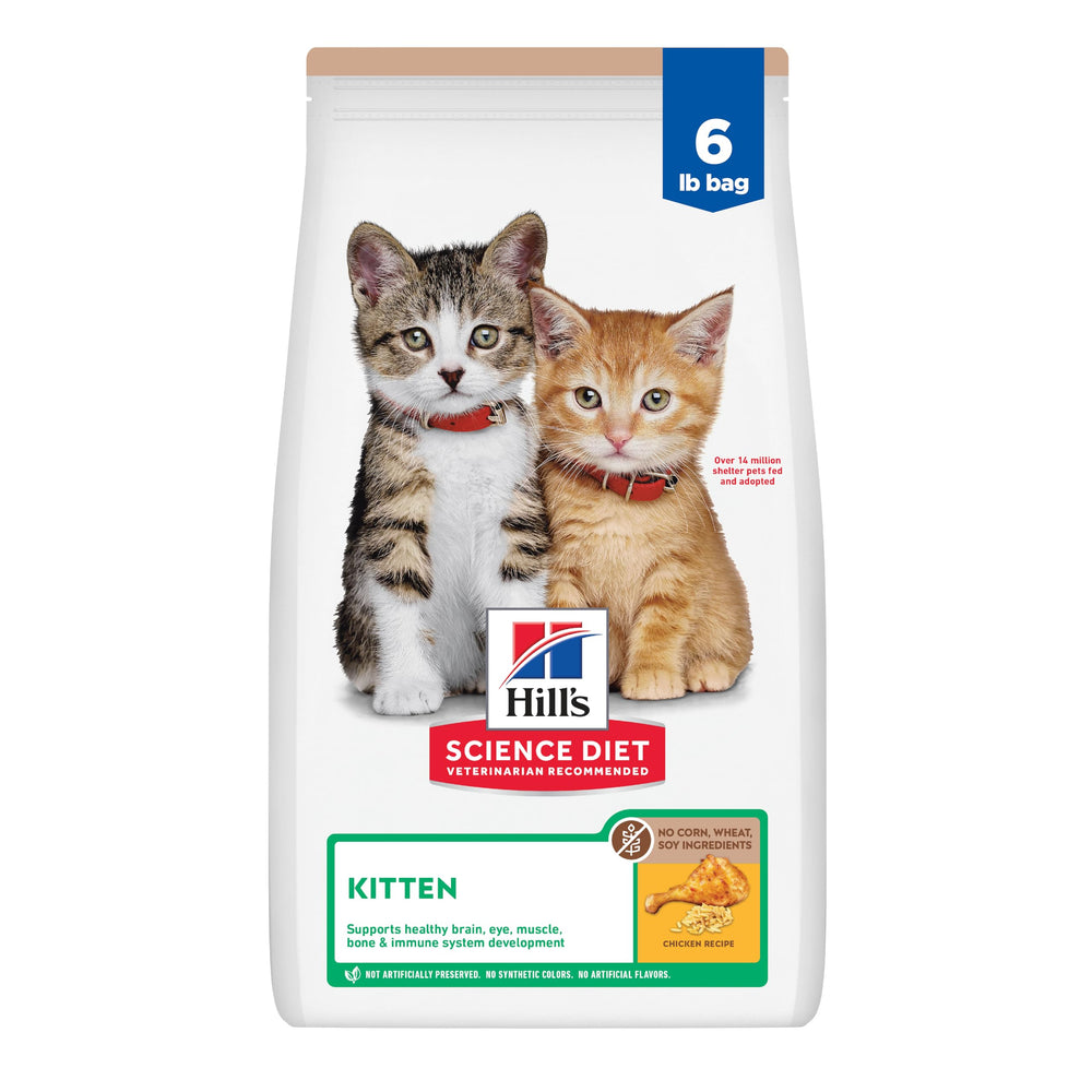 Hill's Science Diet emballage avant montrant recette sans maïs bénéfice clarté