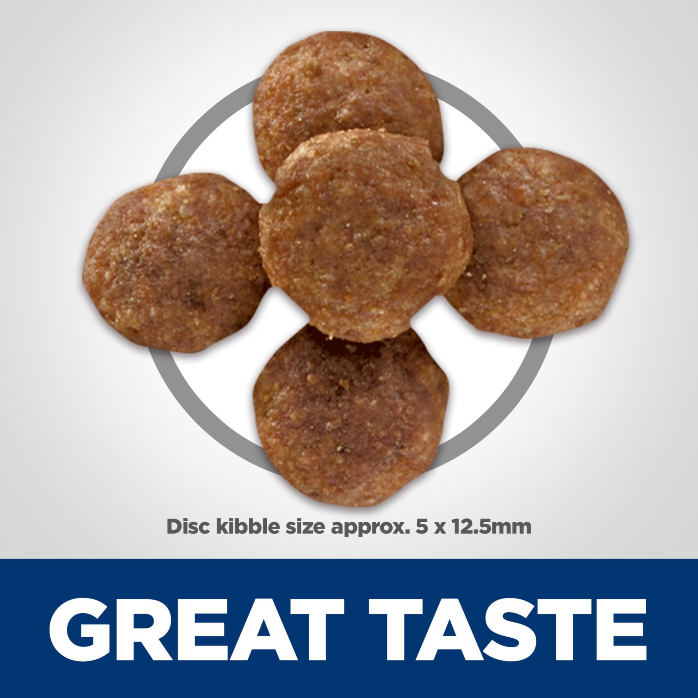 Hill's Science Diet gros plan sur texture des croquettes pour mastication facile