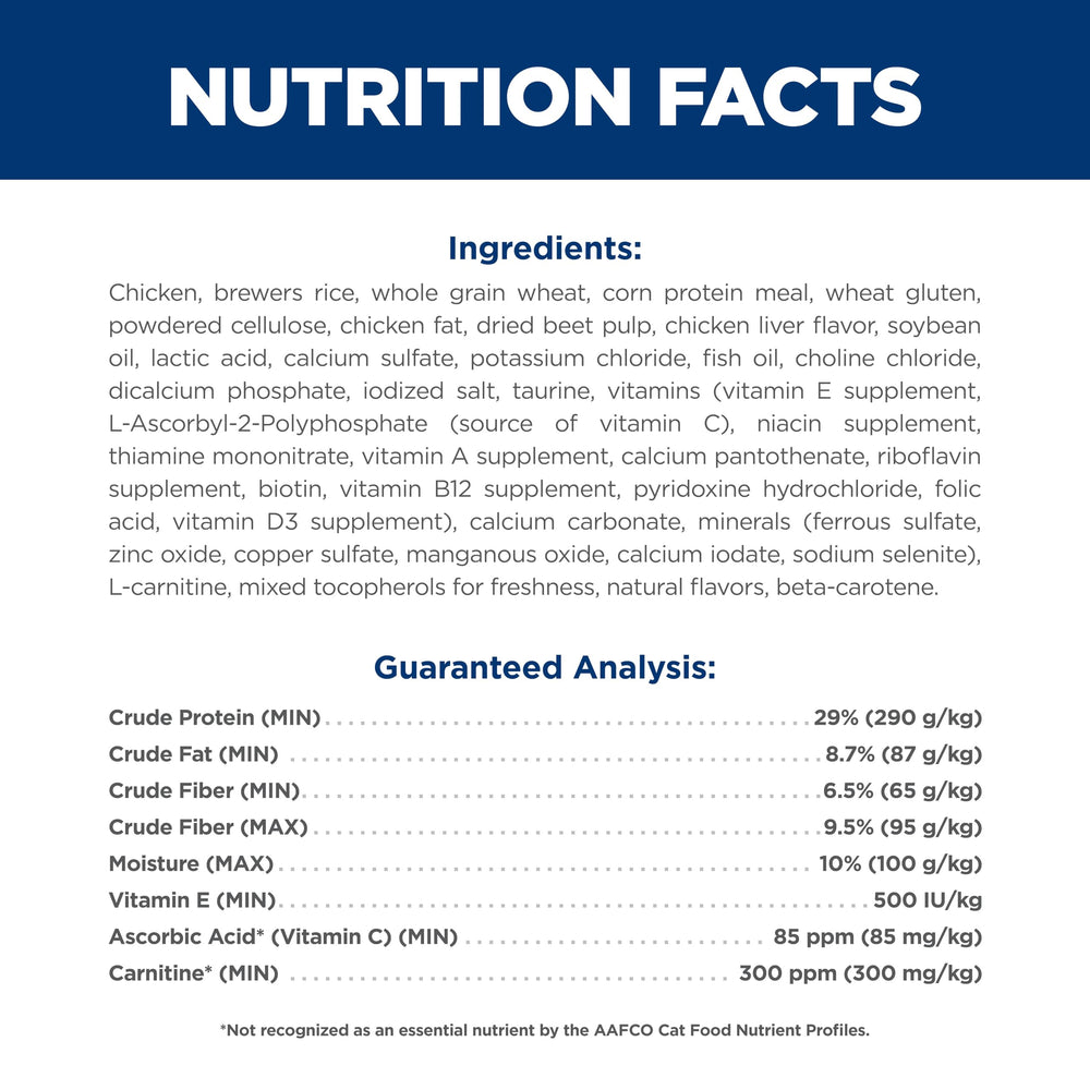 Hill's Science Diet étiquette nutritionnelle lisible garantissant transparence