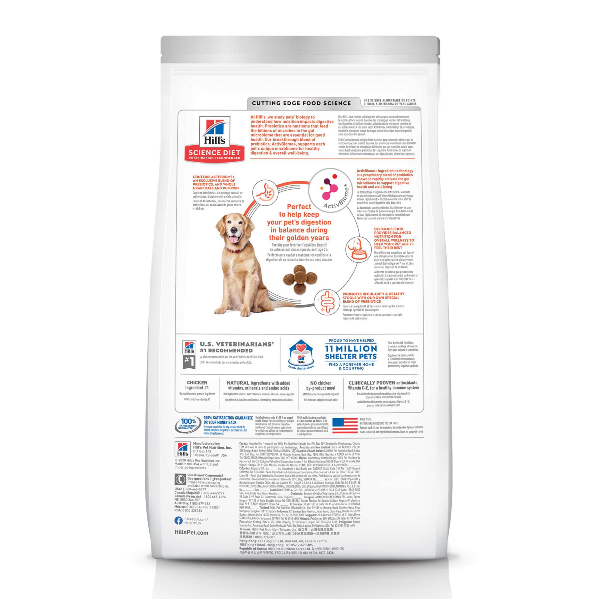 Hill's Science Diet gros plan des granules pour meilleure digestion et appétence