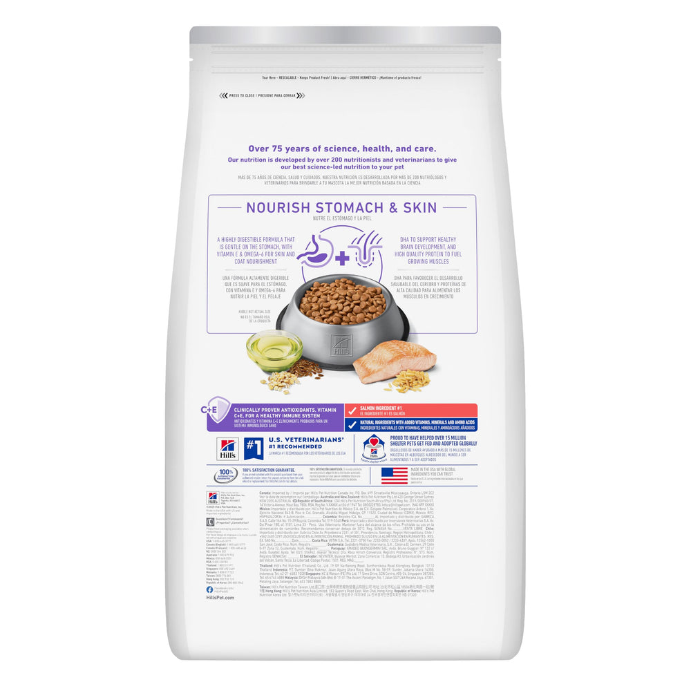 Hill's Science Diet gros plan sur croquettes montrant texture digestible et appétence