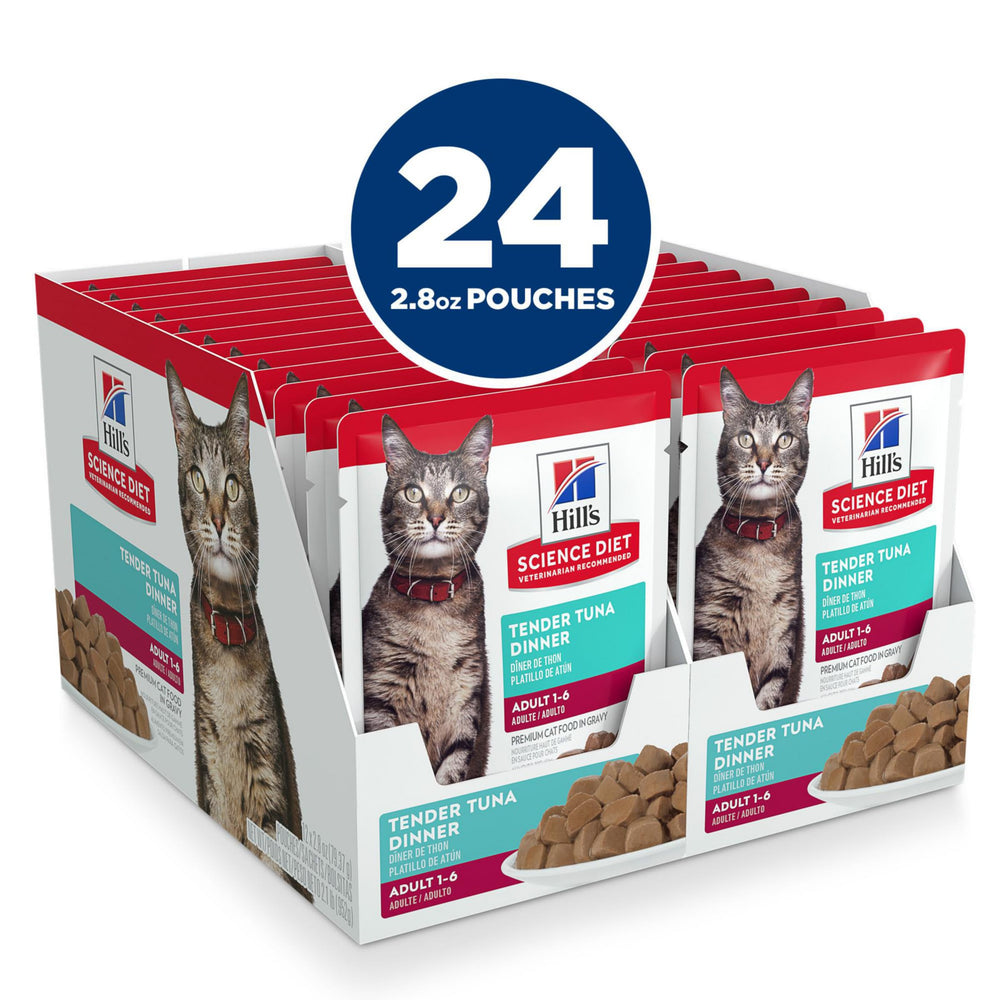 Hill's Science Diet gros plan sur morceaux tendres apportant plaisir de manger