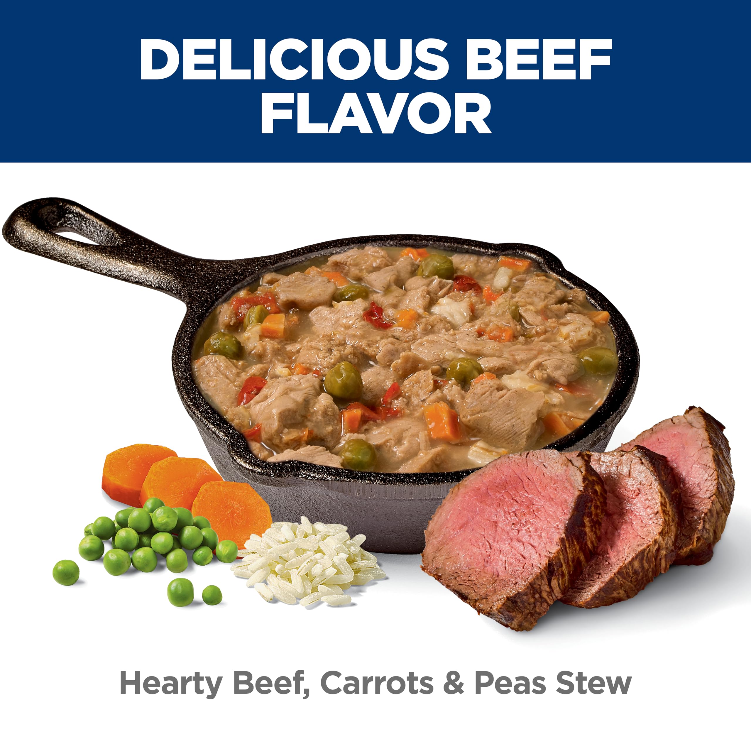 Hill's Science Diet ingrédients bœuf, carottes et pois, goût naturel préservé
