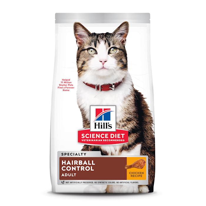 Hill's Science Diet tableau instructions nutrition, aide au dosage précis pour chat