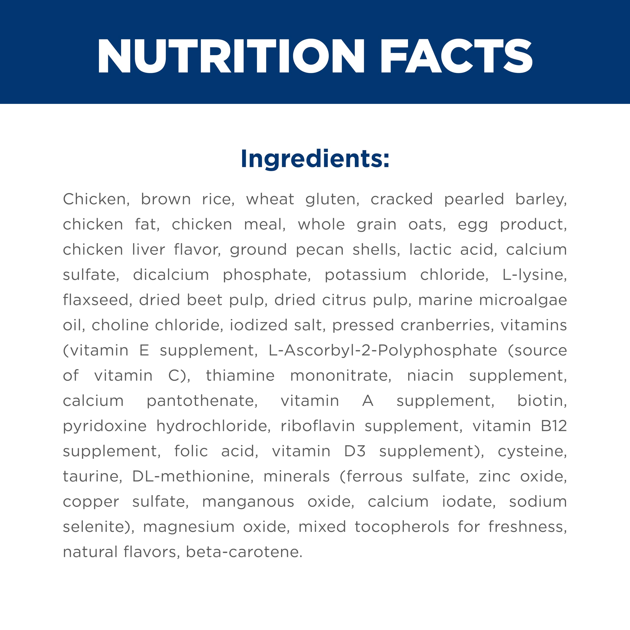 Hill's Science Diet croquettes à côté d'une règle pour comparaison de taille précise