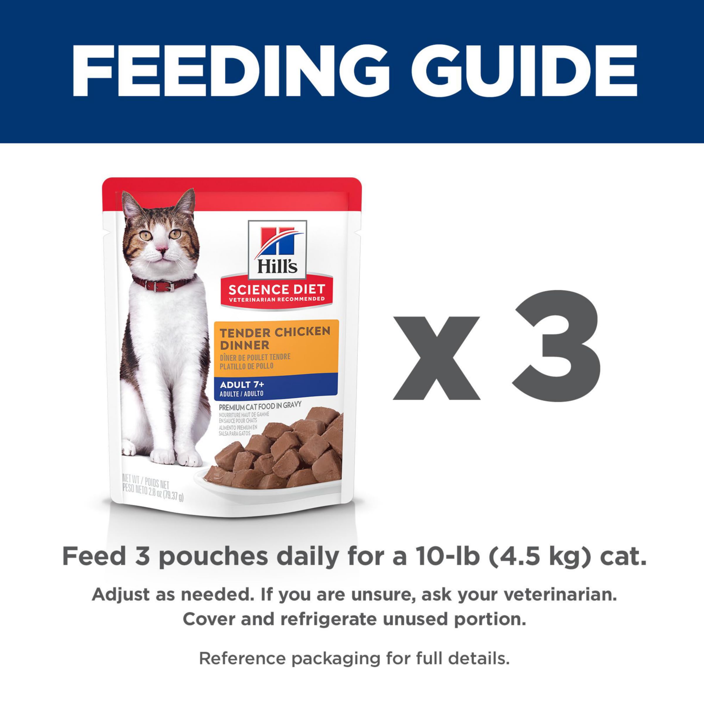 Hill's Science Diet main ouvre sachet facilement, service sans effort