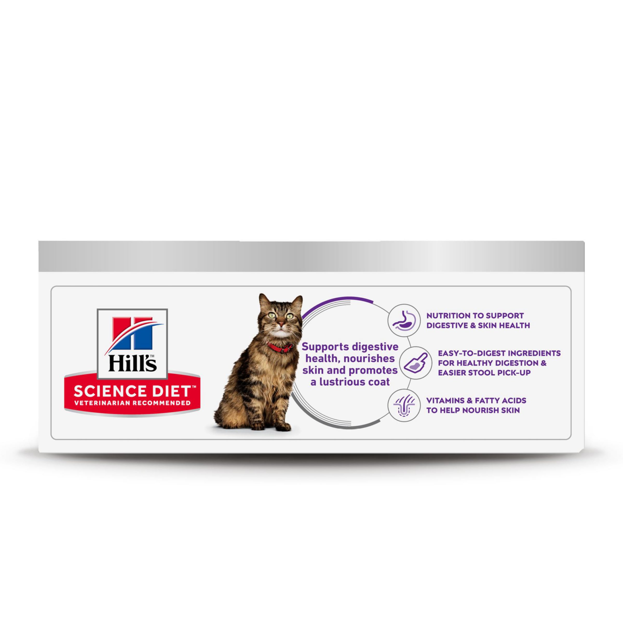 Hill's Science Diet gros plan sur la texture de la pâtée montrant la digestibilité