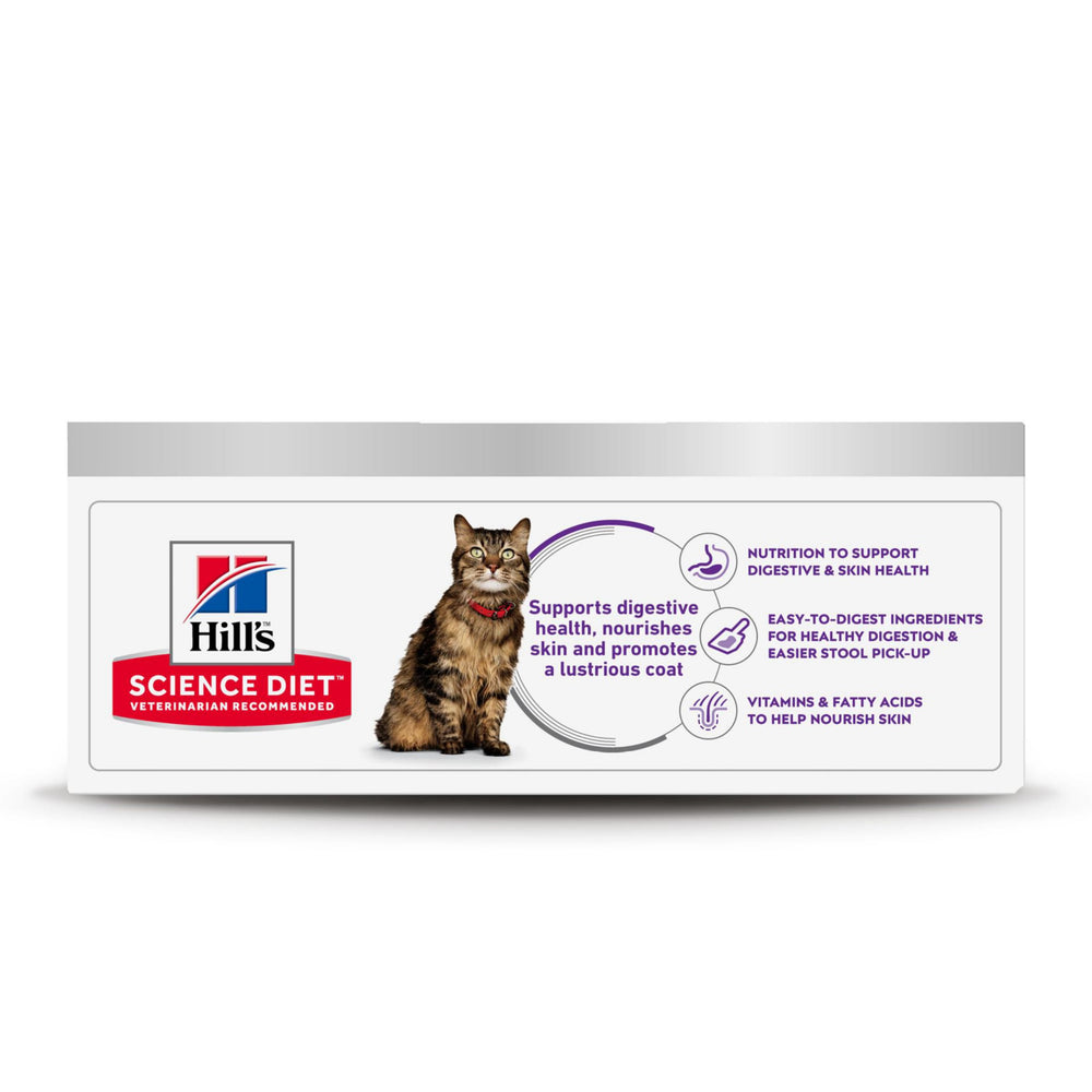 Hill's Science Diet gros plan sur la texture de la pâtée montrant la digestibilité