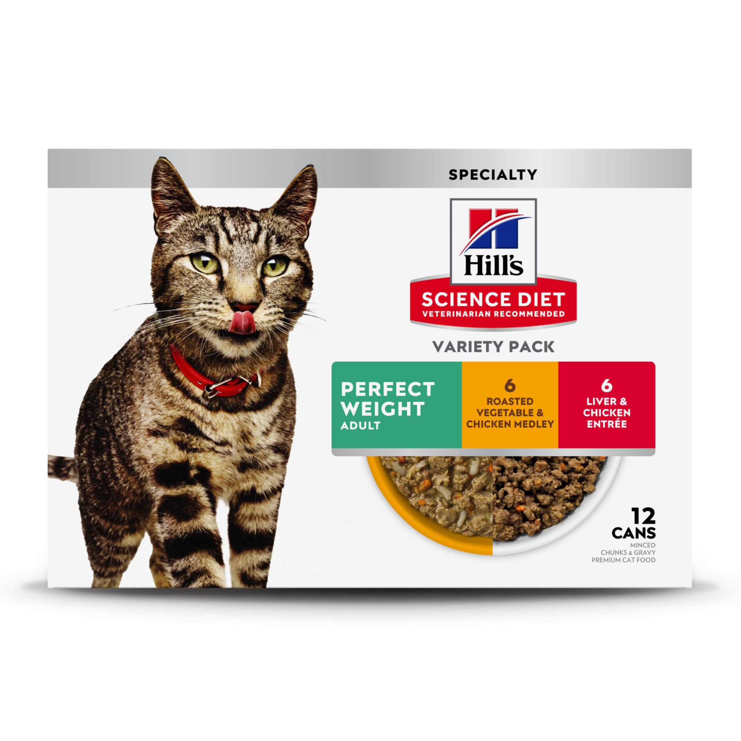 Hill's Science Diet face avant du pack varié montrant contenu, pratique