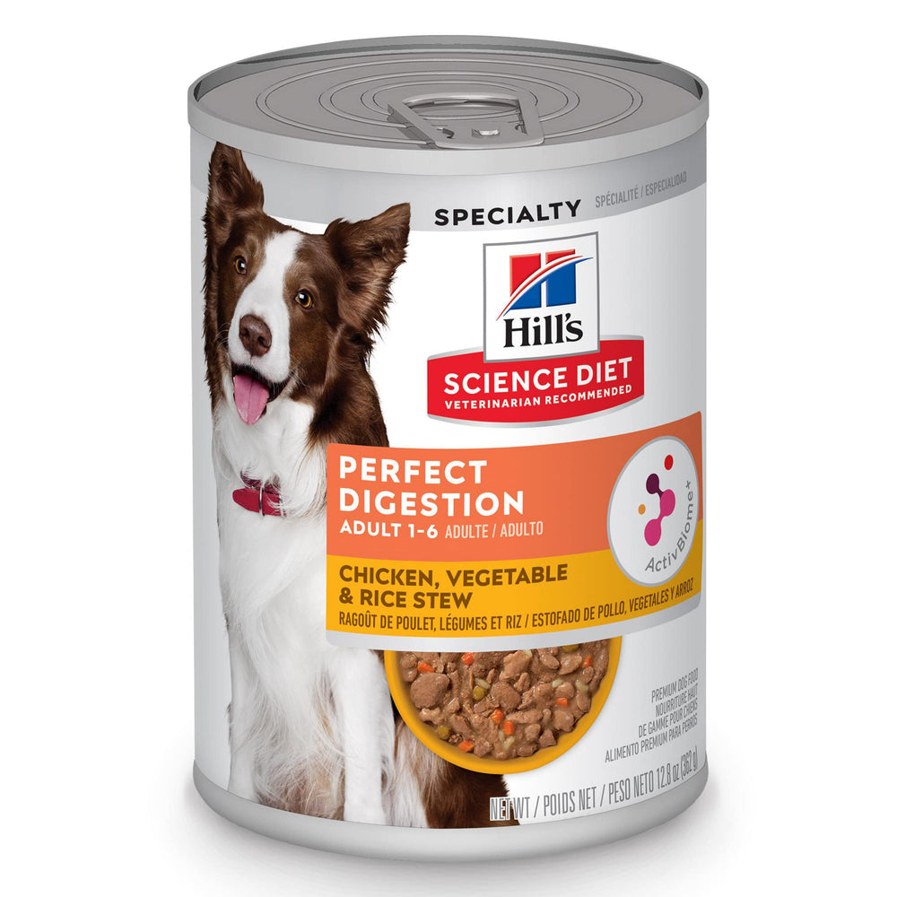 Hill's Science Diet emballage avant montrant la recette pour digestion