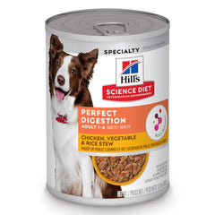 Hill's Science Diet emballage avant montrant la recette pour digestion