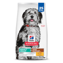 Hill's Science Diet paquet face montrant formule pour poids et articulations