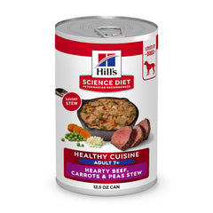 Hill's Science Diet face de la boîte montrant la recette et bénéfice nutritionnel