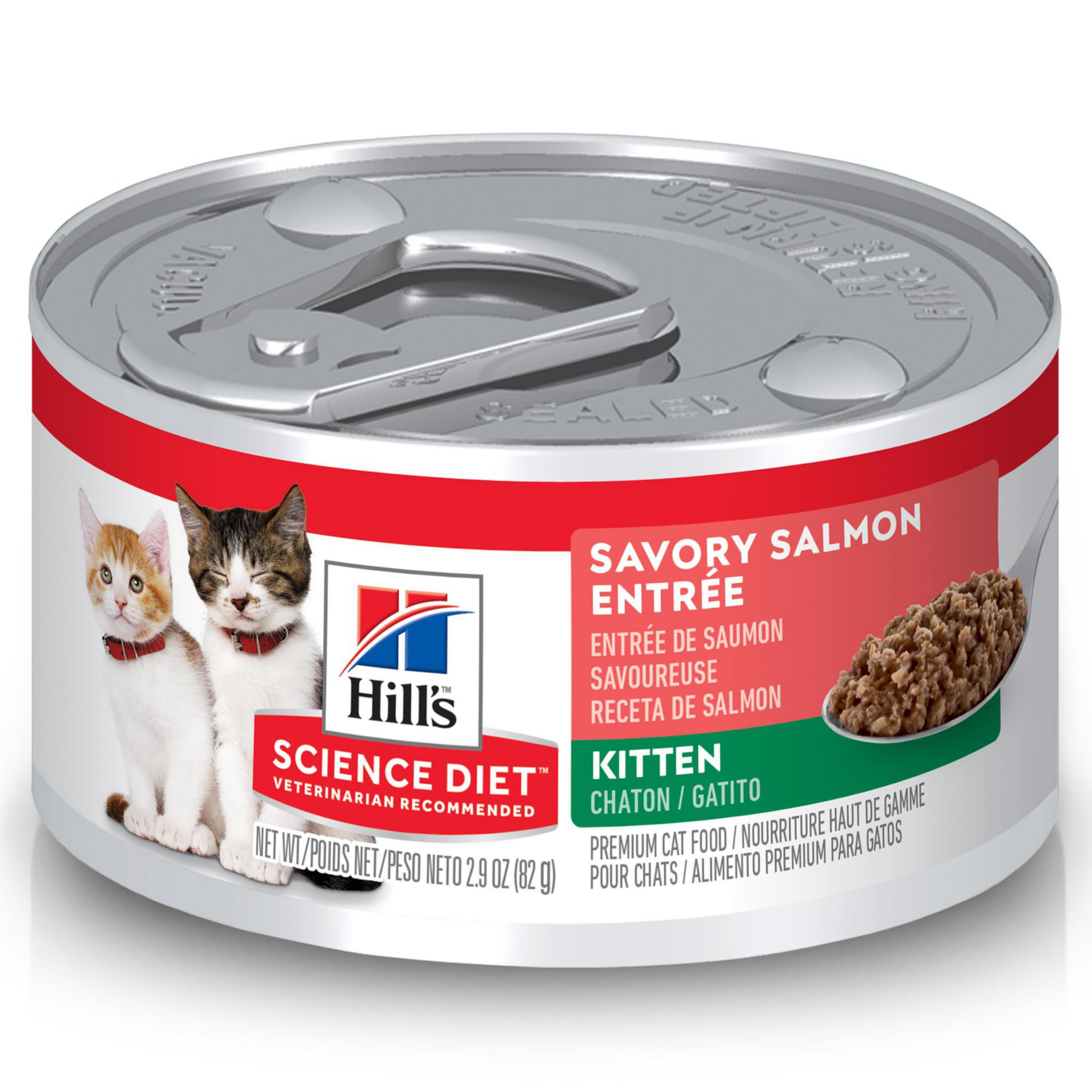 Hill's Science Diet pâtée ouverte montrant texture onctueuse bénéfique digestion
