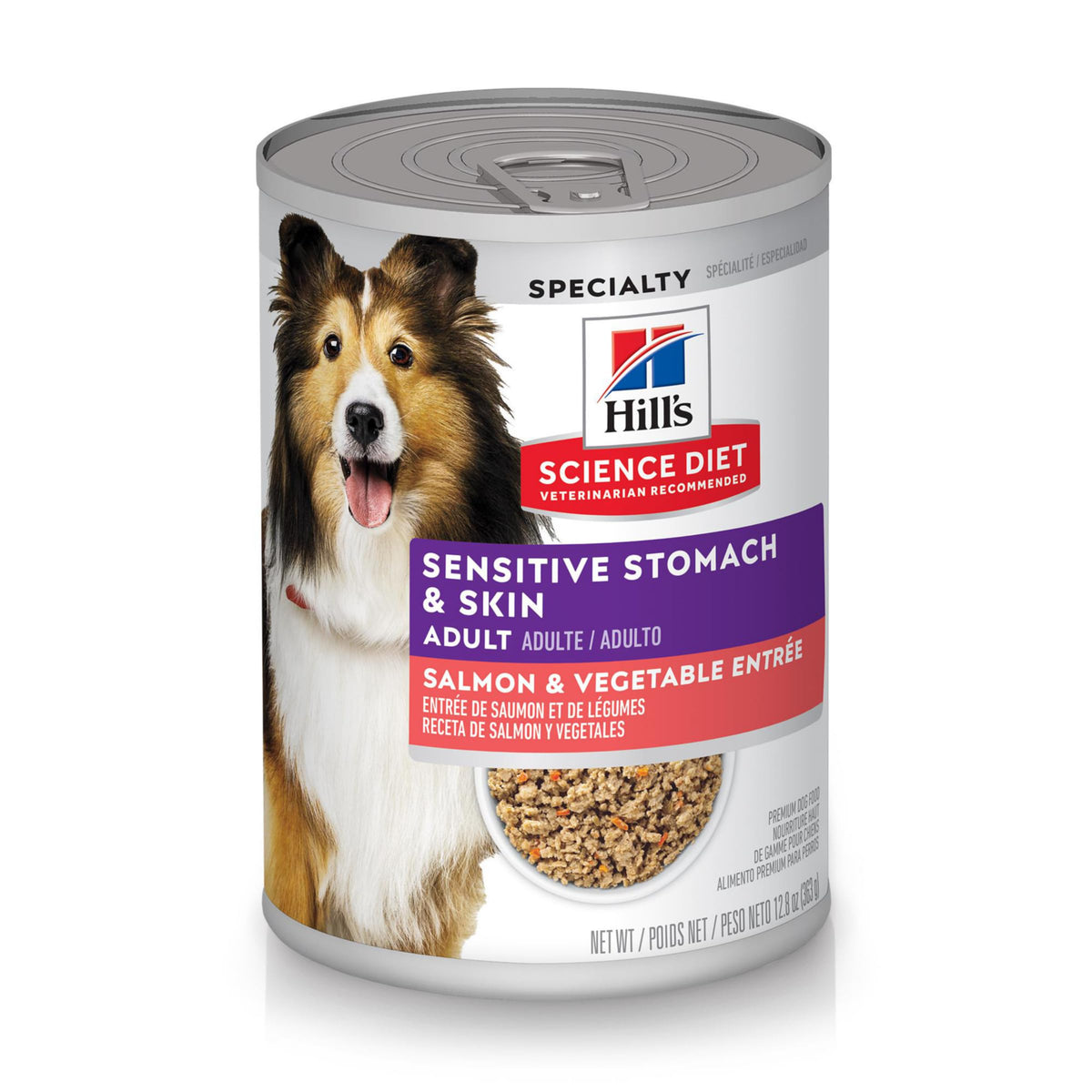 Hill's Science Diet avant du paquet pâtée saumon bénéfice appétence