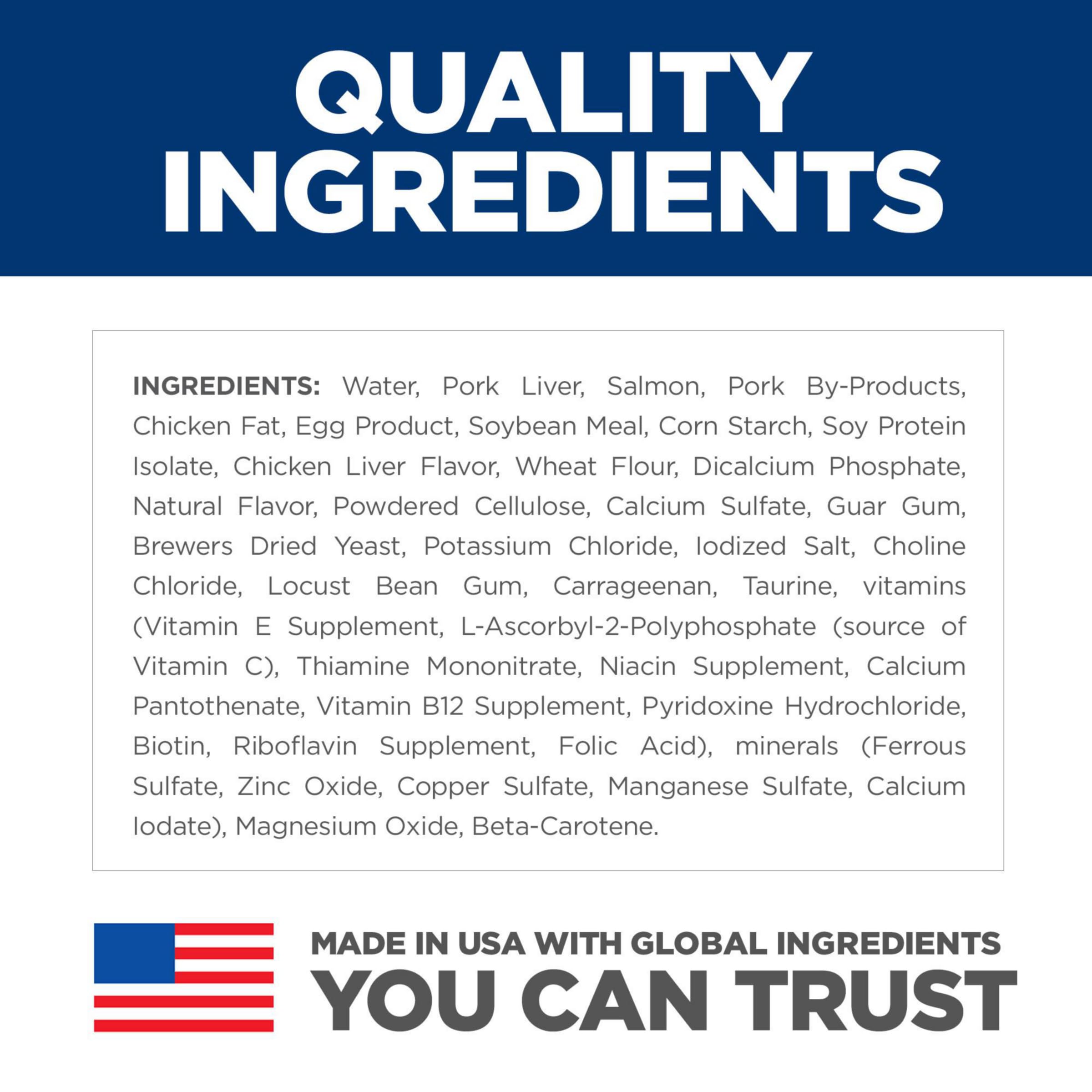 Hill's Science Diet portion comparée à une main contrôle des quantités adaptées