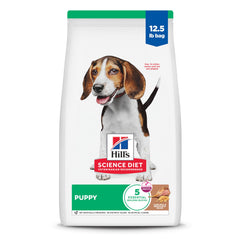 Hill's Science Diet emballage devant montrant la recette Agneau et Riz Brun pour chiots bénéfice nutritionnel