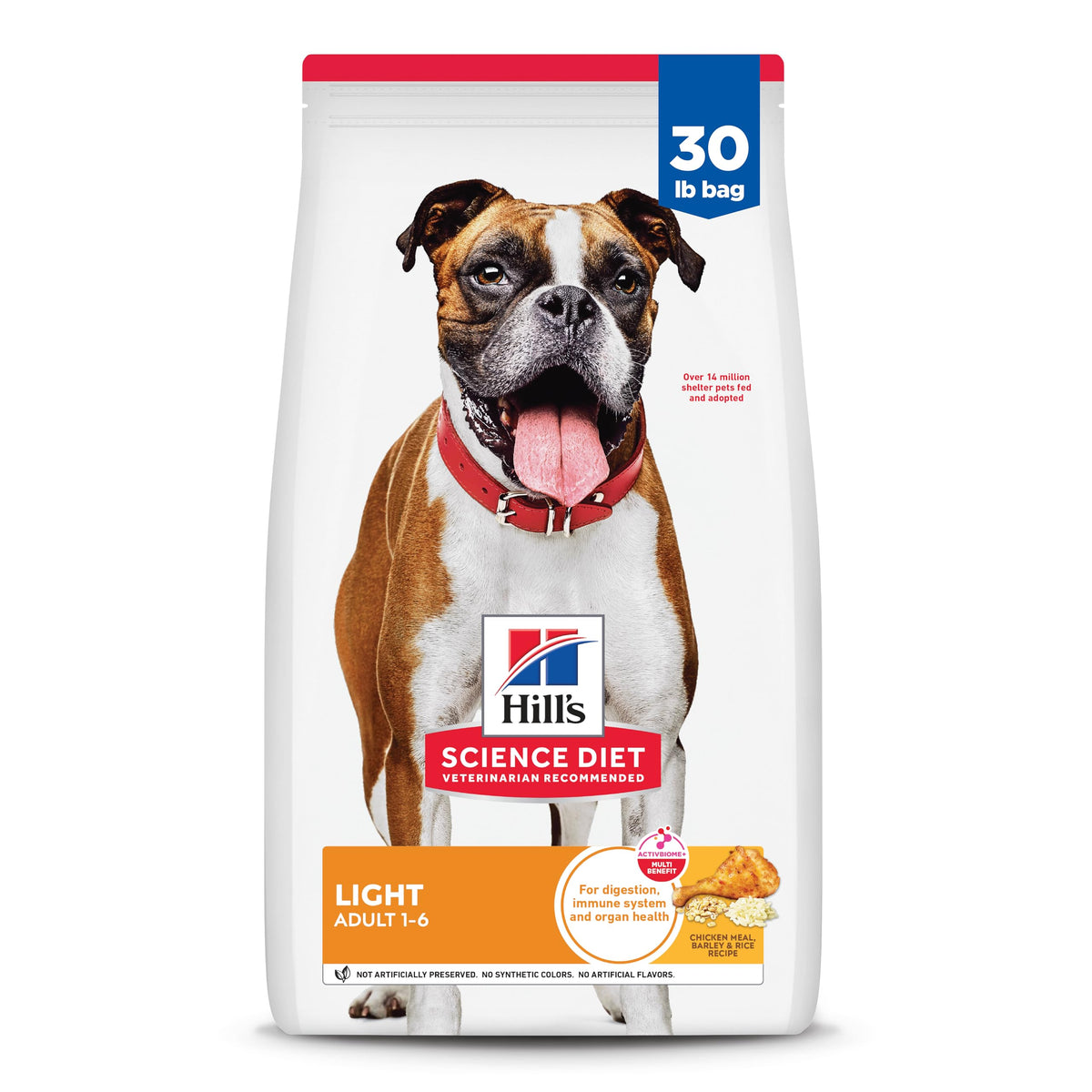 Hill's Science Diet sachet face montrant l'emballage et informations nutritionnelles