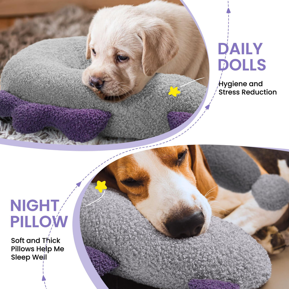 HiPetpy chien endormi sur le coussin illustrant confort et calme immédiat
