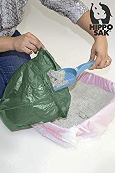 Hippo Sak comparaison taille avec grand chien illustrant capacité