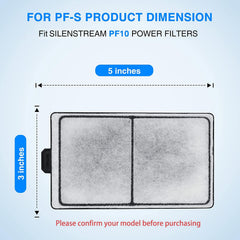 HiTauing cartouche PF-S profil coupé révélant trois couches pour filtration efficace