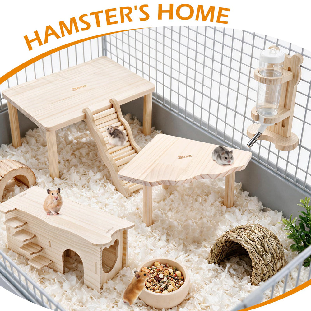HKBZQC échelle avec hamster en mouvement, favorise l'exercice