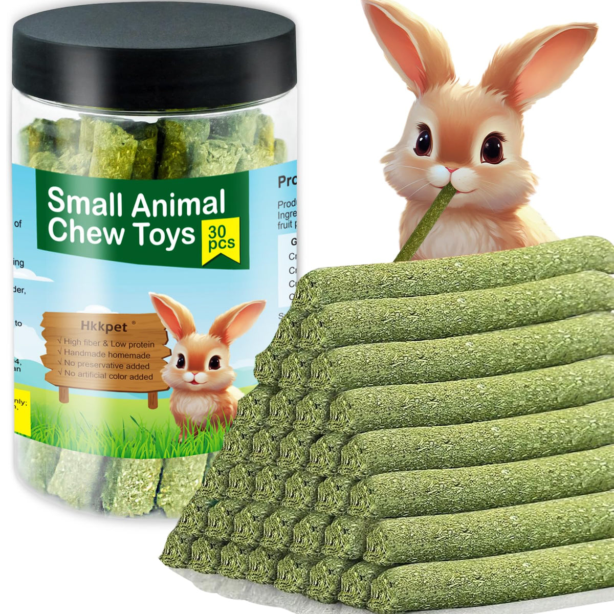 Hkkpet bâtonnet avant packaging montrant l'apparence naturelle et appétissante