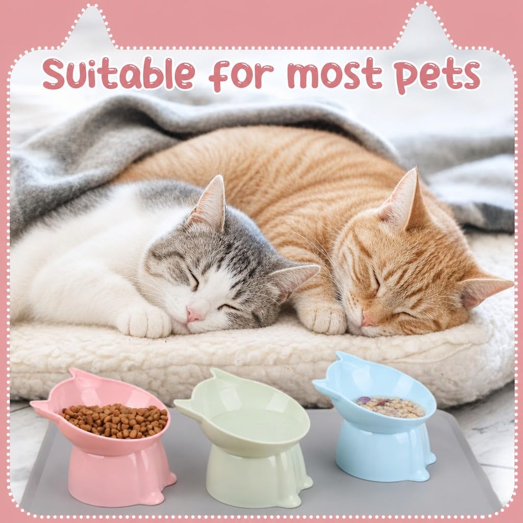 Hoemwarm bol rose pour nourriture, coloris attractif pour chat